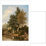 Boys Bathing on the River Wensum, Norwich A River Scene with Boys Bathing View on the Wesum at Thorpe by John Crome