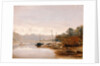 Boat Building near Dinan, Brittany by Francis Danby