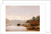 Boat Building near Dinan, Brittany by Francis Danby