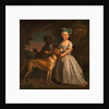 A Young Girl with a Dog and a Page by Bartholomew Dandridge