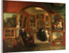 The Interior of the British Institution Gallery by John Scarlett Davis