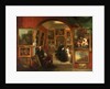 The Interior of the British Institution Gallery by John Scarlett Davis