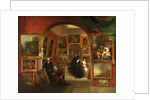 The Interior of the British Institution Gallery by John Scarlett Davis