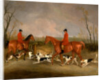 George Mountford, Huntsman to the Quorn, and W. Derry, Whipper-In, at John O'Gaunt's Gorse, near Melton Mowbray by Richard Barrett Davis