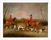George Mountford, Huntsman to the Quorn, and W. Derry, Whipper-In, at John O'Gaunt's Gorse, near Melton Mowbray by Richard Barrett Davis