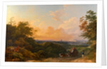 The Evening Coach, London in the Distance by Philippe-Jacques de Loutherbourg