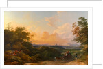 The Evening Coach, London in the Distance by Philippe-Jacques de Loutherbourg