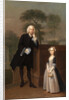 An Unknown Man with His Daughter by Arthur Devis