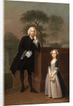 An Unknown Man with His Daughter by Arthur Devis