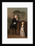 An Unknown Man with His Daughter by Arthur Devis