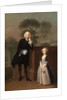 An Unknown Man with His Daughter by Arthur Devis
