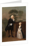 An Unknown Man with His Daughter by Arthur Devis