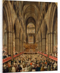 Interior View of Westminster Abbey on the Commemoration of Handel, Taken from the Manager's Box, London by Edward Edwards
