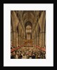 Interior View of Westminster Abbey on the Commemoration of Handel, Taken from the Manager's Box, London by Edward Edwards
