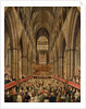 Interior View of Westminster Abbey on the Commemoration of Handel, Taken from the Manager's Box, London by Edward Edwards
