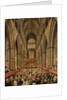 Interior View of Westminster Abbey on the Commemoration of Handel, Taken from the Manager's Box, London by Edward Edwards