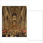 Interior View of Westminster Abbey on the Commemoration of Handel, Taken from the Manager's Box, London by Edward Edwards