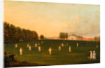 First Grand Match of Cricket Played by Members of the Royal Amateur Society on Hampton Court Green, August 3rd, 1836 by Anonymous