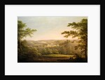 Easby Hall and Easby Abbey with Richmond, Yorkshire in the Background by George Cuitt