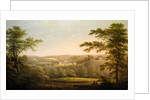 Easby Hall and Easby Abbey with Richmond, Yorkshire in the Background by George Cuitt