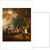 Miss Catherine Herrick with her Nieces and Nephews, the Five Elder Children of the Rev. and Mrs. Henry Palmer by John Ferneley