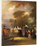 The Rev. and Mrs. Henry Palmer with their six younger children at Withcote Hall by John Ferneley