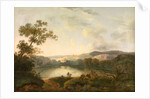A View of a Lake with Fishermen by William Groombridge