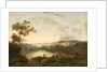 A View of a Lake with Fishermen by William Groombridge