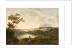A View of a Lake with Fishermen by William Groombridge