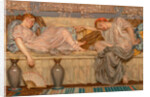 Beads (study) Two Women on a Sofa, 1875 by Albert Joseph Moore