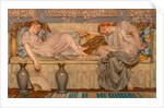 Beads (study) Two Women on a Sofa, 1875 by Albert Joseph Moore