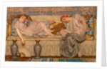 Beads (study) Two Women on a Sofa, 1875 by Albert Joseph Moore