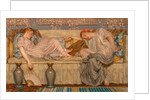Beads (study) Two Women on a Sofa, 1875 by Albert Joseph Moore