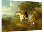 George Morland on his Hunter George Morland on a grey hunter, with a couple of foxhounds by Thomas Hand