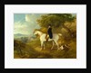 George Morland on his Hunter George Morland on a grey hunter, with a couple of foxhounds by Thomas Hand