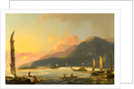 Tahitian War Galleys in Matavai Bay, Tahiti Matavai Bay in the Island of Otaheite, Tahiti by William Hodges
