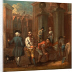 Sign for a paviour by William Hogarth