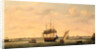 The Frigate 'Surprise' at Anchor off Great Yarmouth, Norfolk by Francis Holman