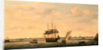 The Frigate 'Surprise' at Anchor off Great Yarmouth, Norfolk by Francis Holman