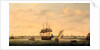 The Frigate 'Surprise' at Anchor off Great Yarmouth, Norfolk by Francis Holman