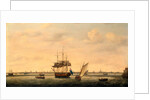 The Frigate 'Surprise' at Anchor off Great Yarmouth, Norfolk by Francis Holman