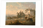 A Stage Coach on a Country Road The Departure of a Coach by Julius Caesar Ibbetson