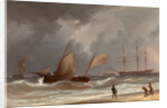 A Lugger Driving Ashore in a Gale by William Joy