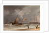 A Lugger Driving Ashore in a Gale by William Joy