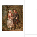 Lovers in a park by Marcellus Laroon the Younger