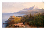 Mount Athos and the Monastery of Stavronikétes by Edward Lear