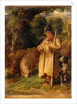 Shepherd Boy Playing a Flute by John Linnell