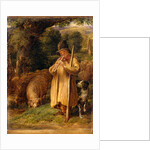 Shepherd Boy Playing a Flute by John Linnell