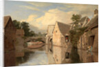 Cottages by a River by William Linton