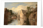 Cottages by a River by William Linton